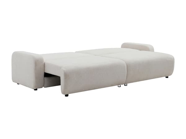 Vente-unique - YOKIRA 4-sits bäddsoffa i beige chenilletyg