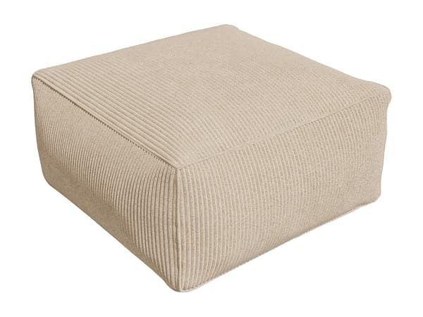 Vente-unique - Beige manchestersoffa NOUMARA