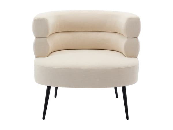 Vente-unique - Beige tygfåtölj CAMEDO
