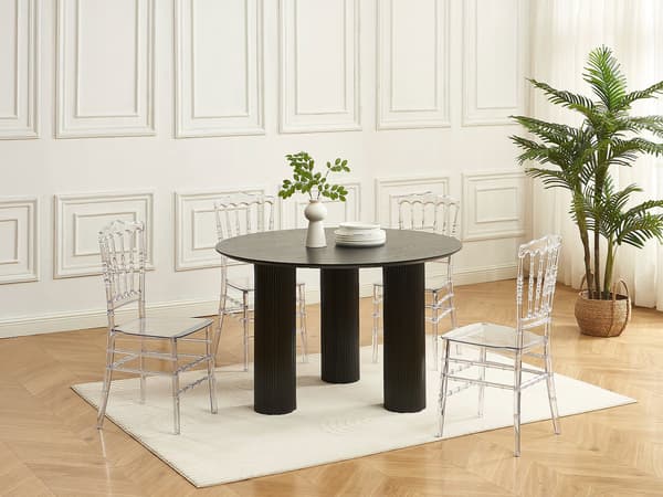 Vente-unique - Set med 2 polykarbonatstolar - Kristall - AMBELON