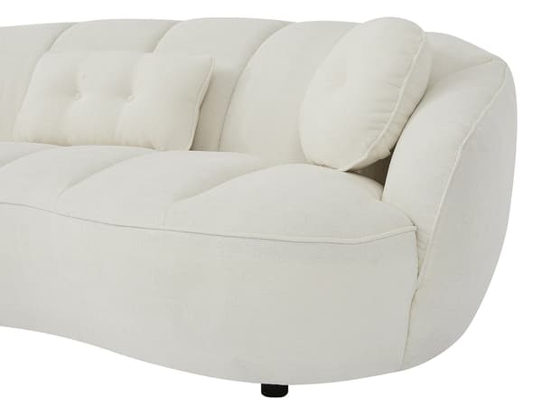 Vente-unique - Soffa 3 platser i texturerat tyg - Bruten vit RALIBO