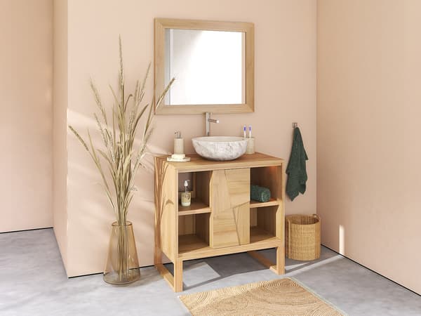 Vente-unique - Underskåp på ben i teak - B80 cm - MATARAM