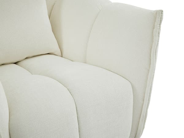 Vente-unique - 4-sits soffa i beige texturerat tyg GONOLON