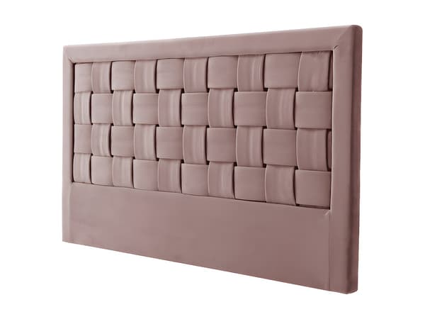 Vente-unique - JENNA Sänggavel - 160 cm - Sammet - Dusty Rose