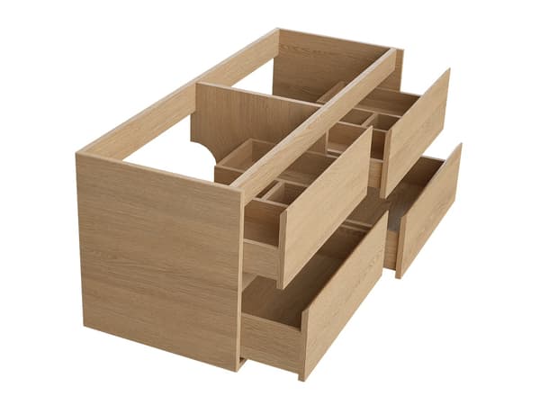 Vente-unique - Väggmonterad kommod ekfaner 150 cm MILIPAM