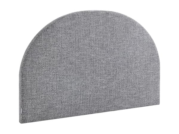 Vente-unique - Sänggavel 140 cm - Texturerat tyg - Grå - PANIOTI