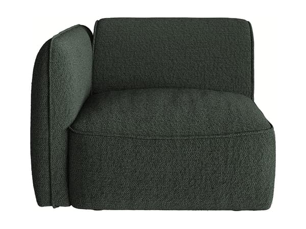 Vente-unique - Modulsoffa 2 platser i grön Chenilletyg från Maison Céphy CAMILIO