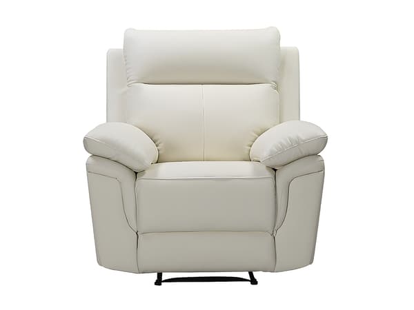 Vente-unique - Reclinerfåtölj i buffelläder PAKITA – Elfenben