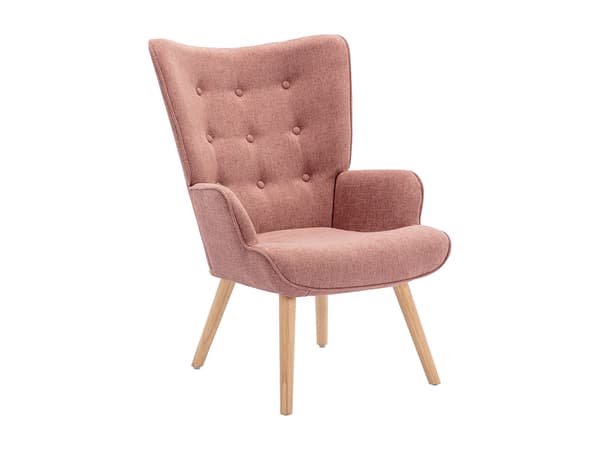 Vente-unique - Fåtölj i tyg VATELY Rosa