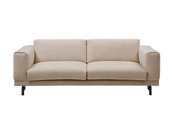 Vente-unique - 3-sits soffa i beige chenille-tyg DEMBOLA