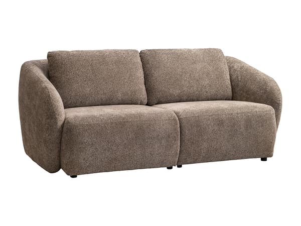 Vente-unique - 2-sitsig soffa i taupe chenilletyg LIRUNO