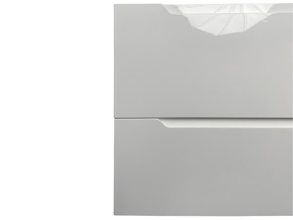 Vente-unique - Upphängd underskåp för handfat - Vit - 80 cm - STEFANIE