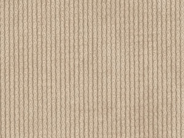 Vente-unique - 3-sits modulsoffa i finribbad manchester - Beige - Maison Céphy POGNI