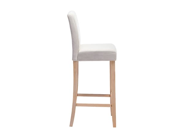 Vente-unique - Set med 2 barstolar i beige tyg  ROVIGO