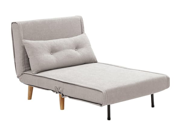 Vente-unique - Bäddfåtölj i tyg - Beige VALERIO