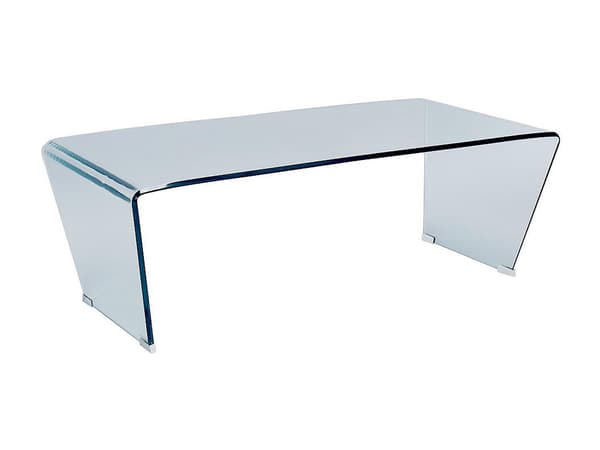 Vente-unique - Soffbord SUZANA - Böjt härdat glas