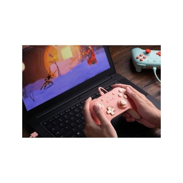 Spelkontroll - 8BitDo Ultimate 2C - Trådbunden - 22 knappar - Rosa