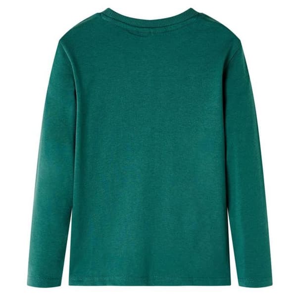 T-shirt barn med långa ärmar grön Multi-storlekar