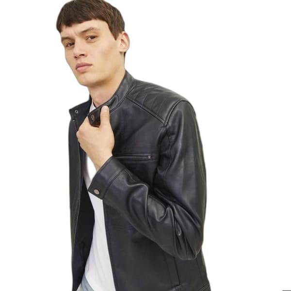 Blouson Jack & Jones Dylan Biker - svart