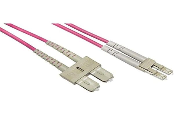 Fiberoptisk Kabel - Link - LKLCSC4501 - Multimode Duplex OM4 50/125 - 1 m - Lila