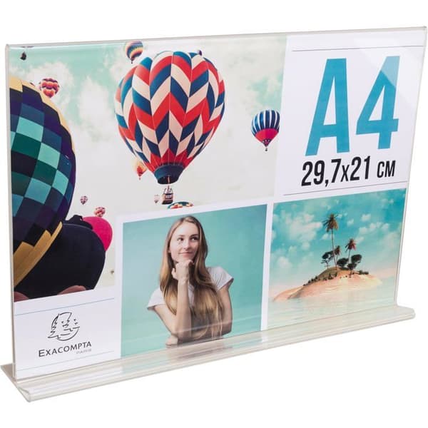 Exacompta 84159D - Presentationsfickor A4 - Transparent Crystal - Förpackning med 10