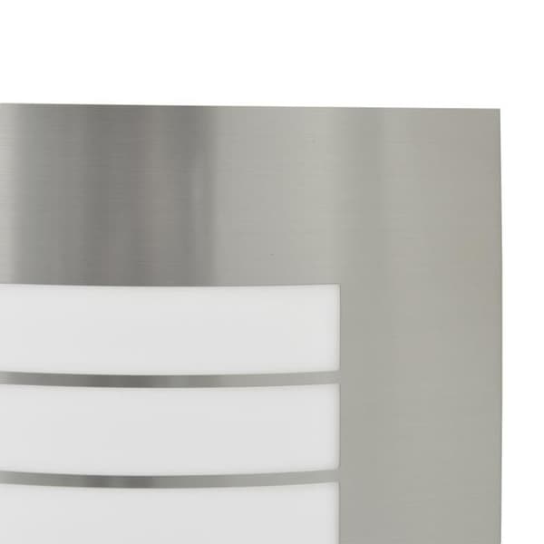 Utomhusvägglampa med sensor 2 st Silver Rostfritt stål IP44