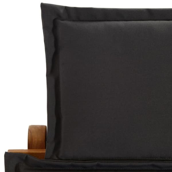 vidaXL Solstol med Kudde Solid Acacia Wood Mörkgrå