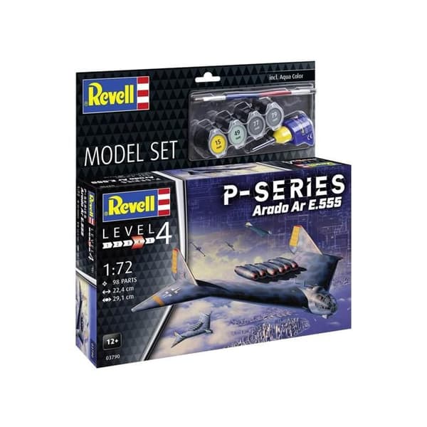 Modellflygplan - REVELL - Arado Ar E.555 - P-Series - 1:72 - 98 delar - Inredning
