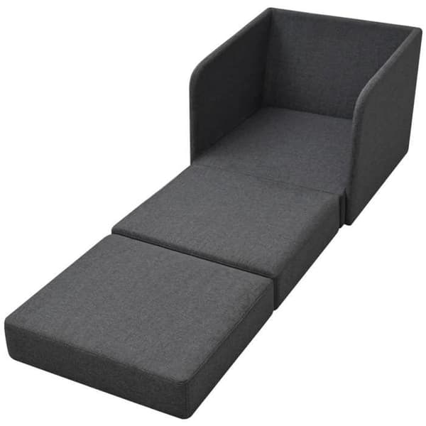 Cabriolet fåtölj - vidaXL - Mörkgrå - Tyg - 1 sits - Modern design