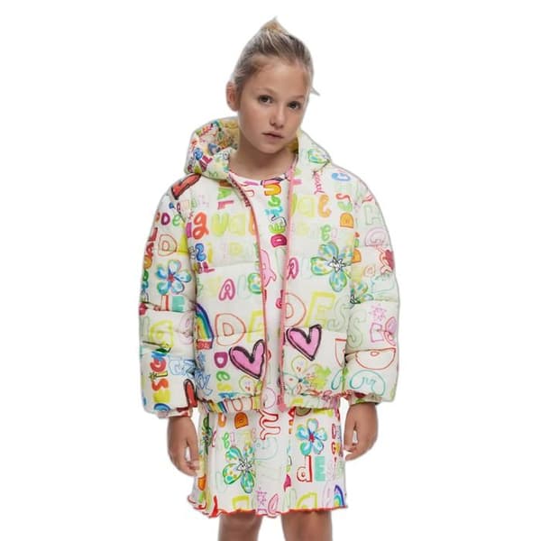 Flickjacka med huva Desigual Olivia