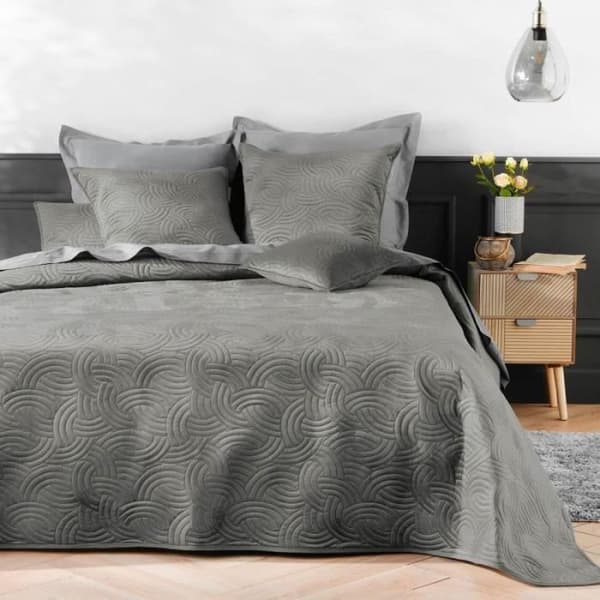 Kuddfodral - Solange - Enfärgad Sammet - 60x60cm - Grå - Nutida