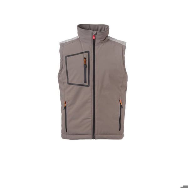 Payper Wear Stream Lite Pad är en ärmlös arbetsjacka - rök/svart
