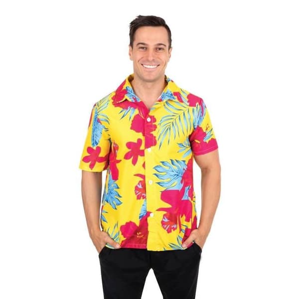 Hawaiiskjorta - PtitClown - Blommor - Vit - Man