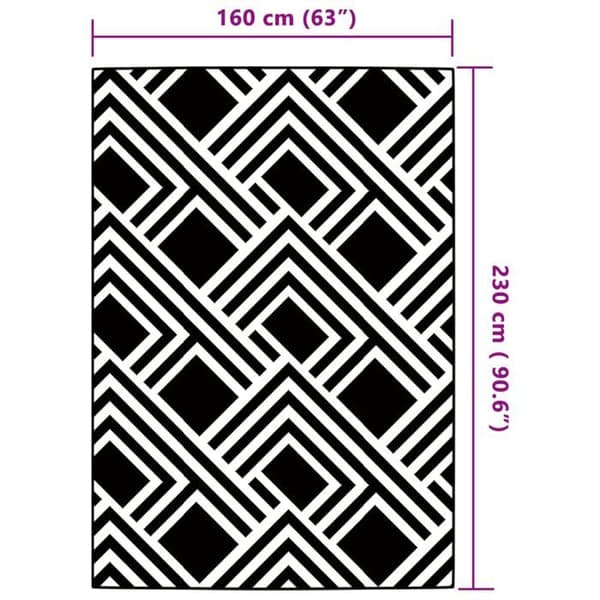 vidaXL Utomhustak ARAKIL Grå 160x230 cm PP 368563