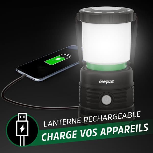 Lykta - Energizer - E303699600 - LED uppladdningsbar - 1150 lumen - IPX4 vattentät