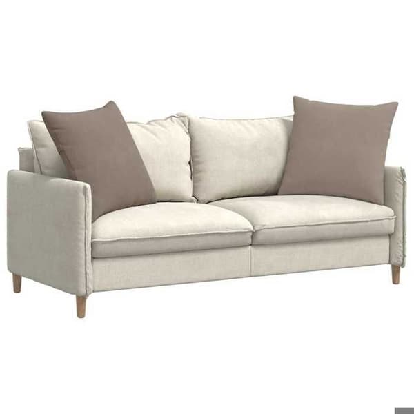 Coussin Vidaxl Soffkuddar 2 st Taupe 80 x 80 cm tyg