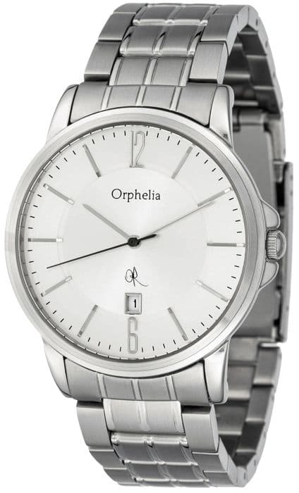 Klocka - ORPHELIA - 132-7708-88 - Kvarts - Analog - Rostfritt stål - Silver