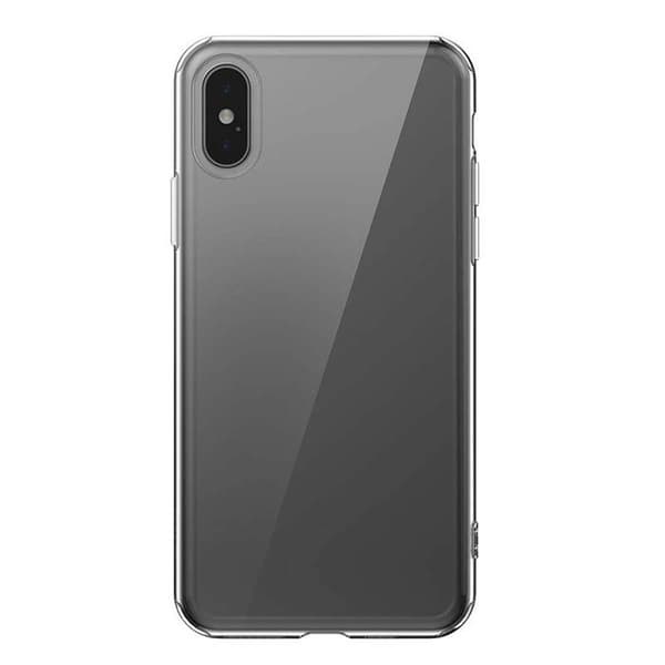 Coque - BASEUS - iPhone XS MAX - Transparent - Halvskyddande - Hög skydd