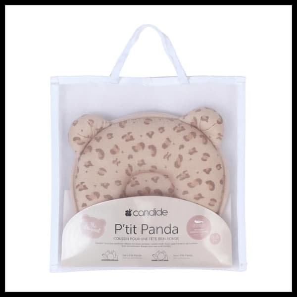 Candide - Kudde för babyns huvud P'tit Panda Leopard
