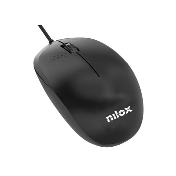 USB-mus - Nilox MOUSB1012 - 1200 DPI - 3 knappar - Trådad