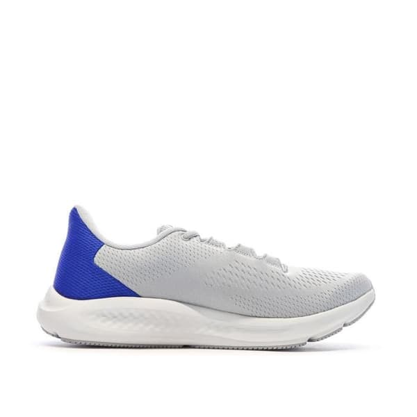 Grå/blå löparskor för män Under Armour Charged