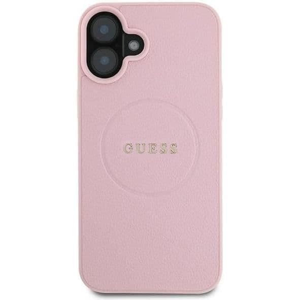 Hårddräkt - CG MOBILE - iPhone 16 Plus - Rosa - Ekologiskt läder - Elegant design
