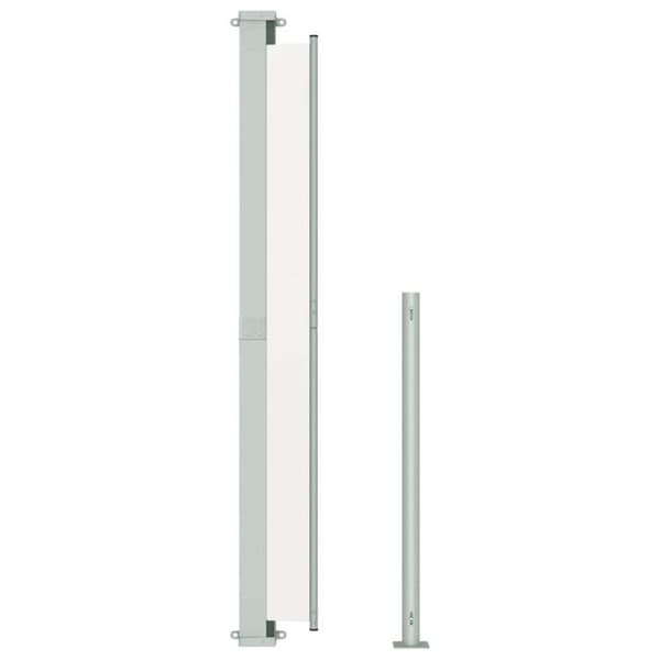 Sidofällbar solskärm - vidaXL - 180x500 cm - Kräm - 100% polyester - UV-resistent