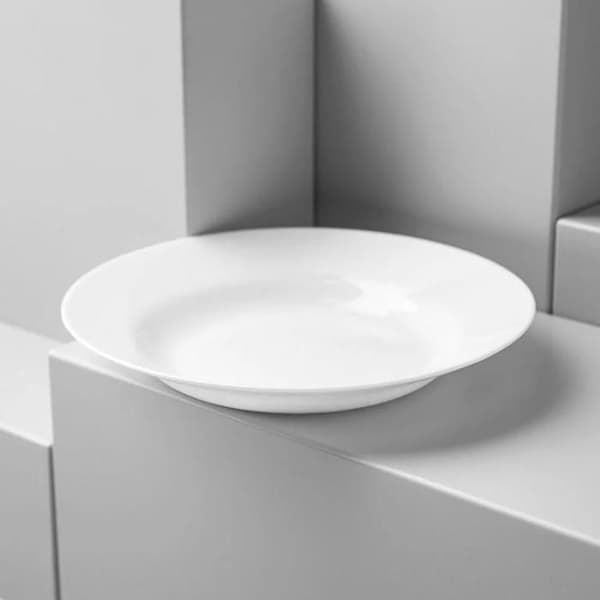 Djup tallrik - Luminarc - Varje dag - 22 cm - Porslin - Vit