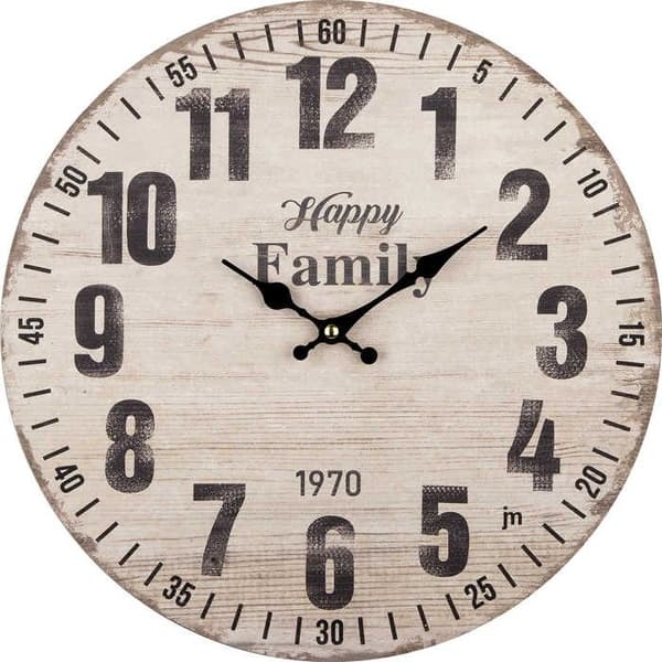 Väggklockor - Beige, Brun - Lowell - 21563