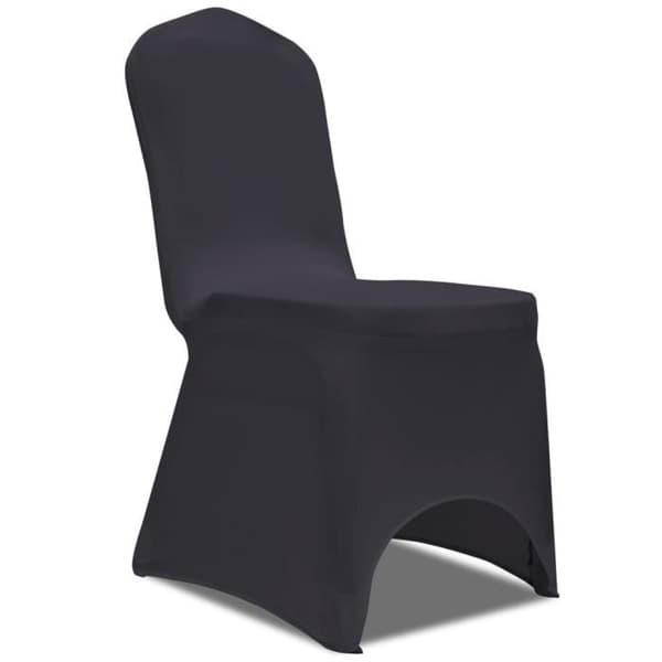 vidaXL Stretch Stolöverdrag 4 st Antracit