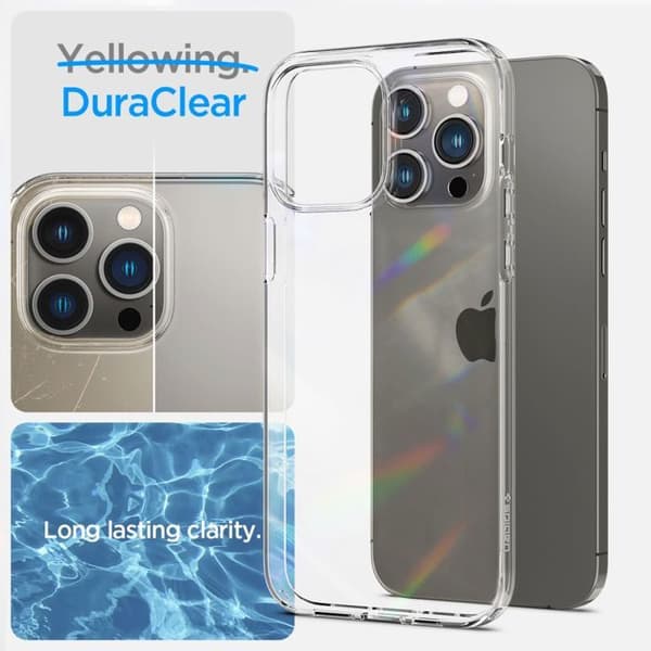 Coque för iPhone 14 Pro + 2x Coque - Spigen Crystal Pack 360 - Crystal Clear