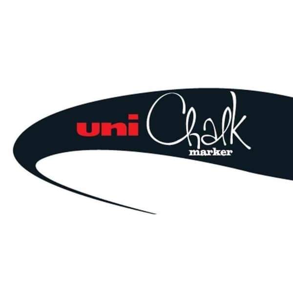 Krita chalk - UNIBALL - PWE17K AR - Silver - Rektangulär spets - Utplånbar 15 mm