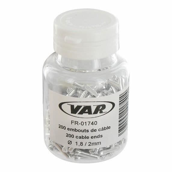 Set med 200 Var mantelspetsar - silver - TU - Grå - Herr