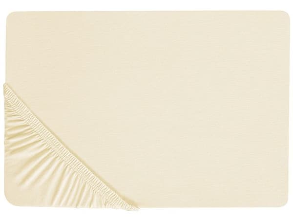 Beige bomullsskydd 160 x 200 cm JANBU